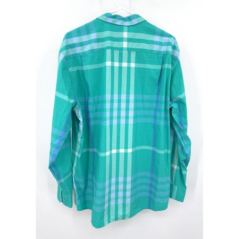 Southern Tide Shirt Mens‎ XL Performance Green Plaid Button Up Trim Fit - Picture 3 of 4